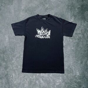 Vintage Volcom Removed Skateboard Thrasher Graphic Print T-Shirt Adult Small